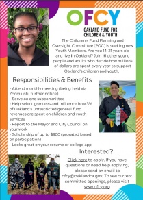 POC Youth recruitment flyer
