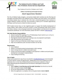 POC Adult recruitment flyer